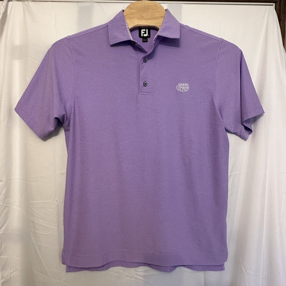 FootJoy FJ Golf Polo Shirt Men's Size Medium Grand Cypress‎ Purple